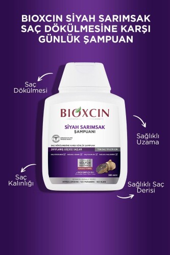 Bioxcin Saç Dökülmesine Karşı Siyah Sarımsak Şampuanı 3 al 2 öde Tüm Saçlar İçin 3X300 ml - 4