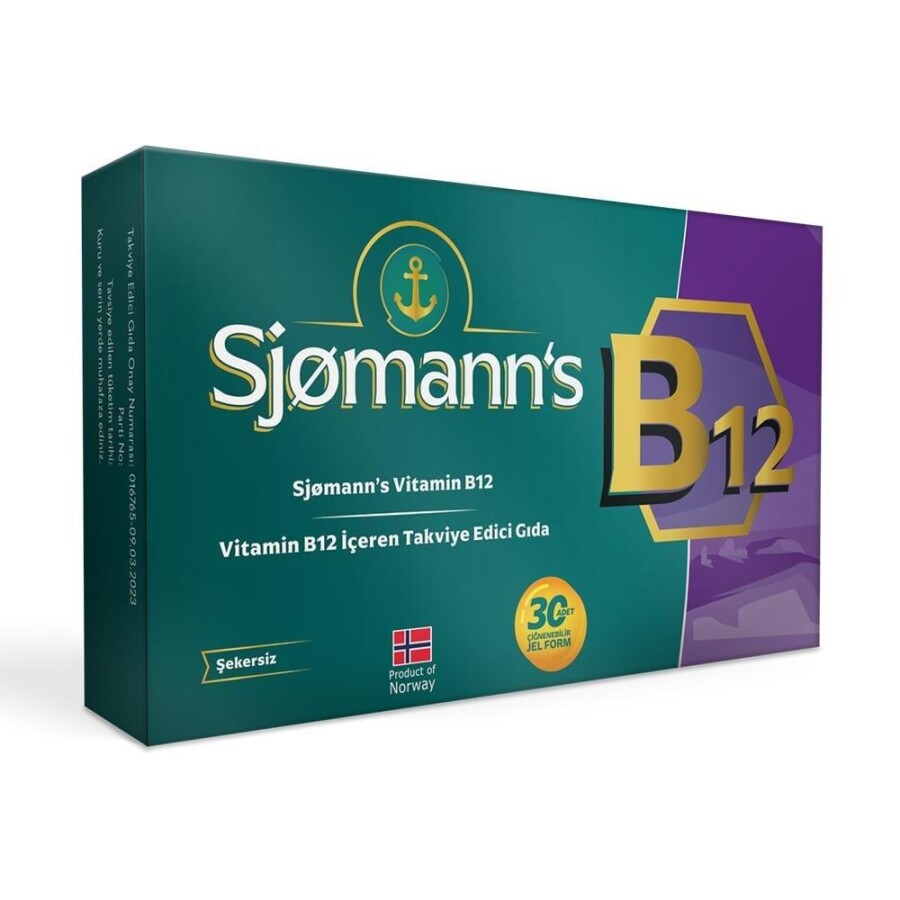 Sjomann's Vitamin B12 30 Çiğnenebilir Jel Tablet - 1