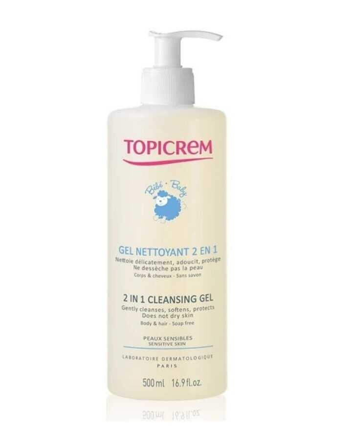 Topicrem Baby 2 İn 1 Cleansing Gel Bebek Şampuanı 500 Ml - 1