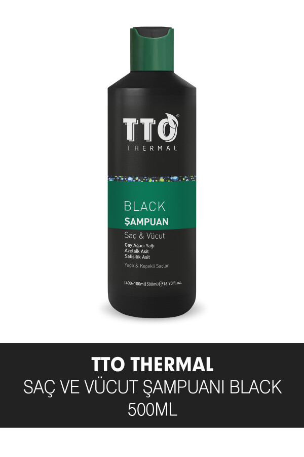 TTO Black Saç Ve Vücut Şampuanı 400+100 Ml - 1