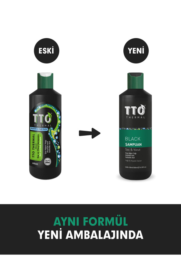 TTO Black Saç Ve Vücut Şampuanı 400+100 Ml - 4