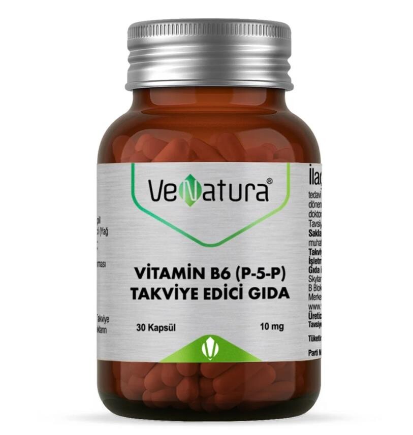 Venatura Vitamin B6 ( P-5-P) Takviye Edici Gıda 10 Mg 30 Kapsül - 1