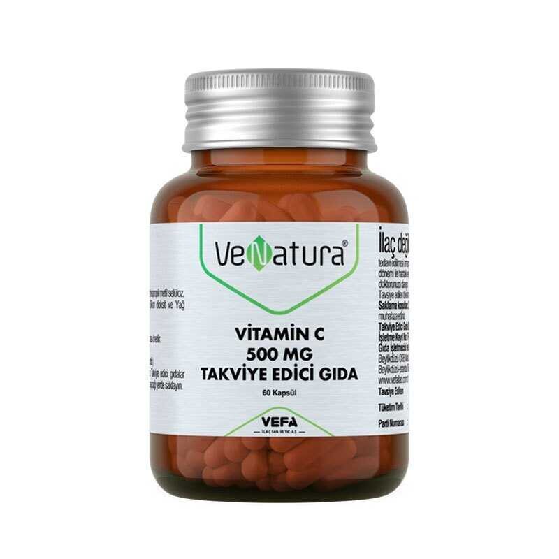 VeNatura Vitamin C 500 MG Takviye Edici Gıda 60 Kapsül - 1