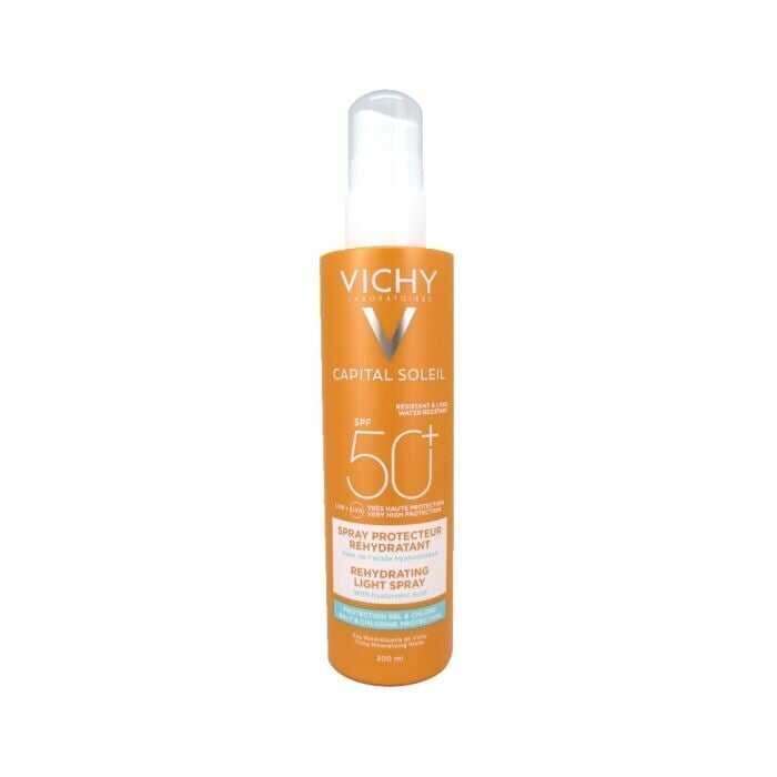 Vichy Capital Soleil SPF50+ Rehydrating Light Yüz ve Vücut Güneş Spreyi 200 ml - 1