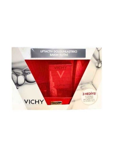 Vichy Lifactiv Dolgunlaştırıcı Bakım Rutini Seti Çanta Hediyeli - 2