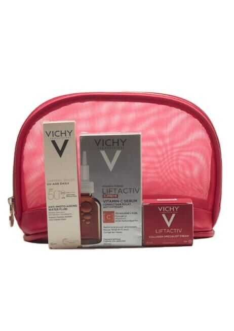 Vichy Liftactiv Antioksidan Aydınlatıcı Bakım Rutini 3lü Set + Çanta Hediyeli - 2