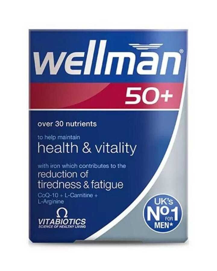 Vitabiotics Wellman 50+ Takviye Edici Gıda 30 Tablet - 1