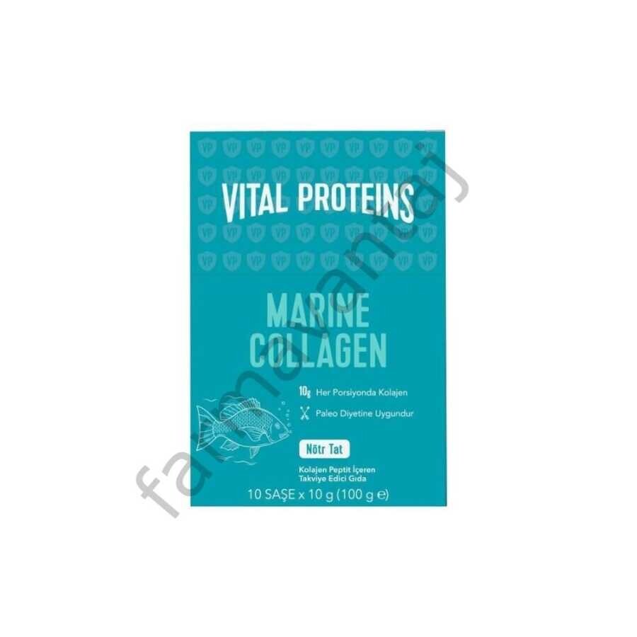 Vital Proteins Marine Collagen 10g x10 Saşe (100g Balık Kolajeni) - 1