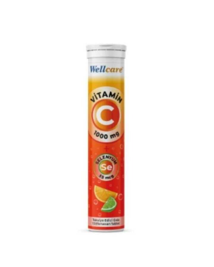 Wellcare Vitamin 1000 Mg + Selenyum 55 Mcg 15 Efervesan Tablet - 1