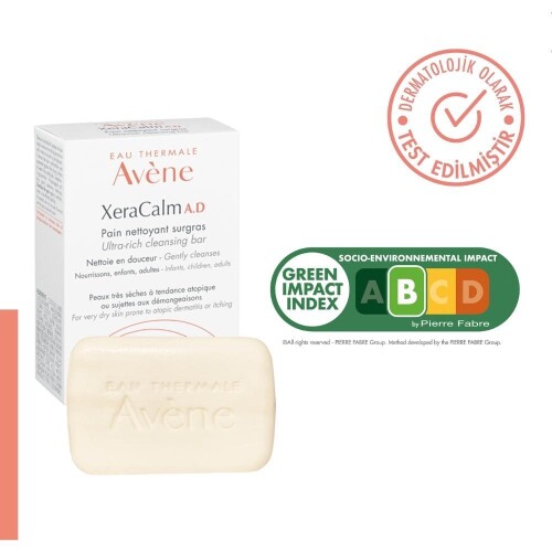 Avene XeraCalm A.D. Ultra-Rich Cleansing Bar Ultra Besleyici Temizleyici Bar 100gr - 5